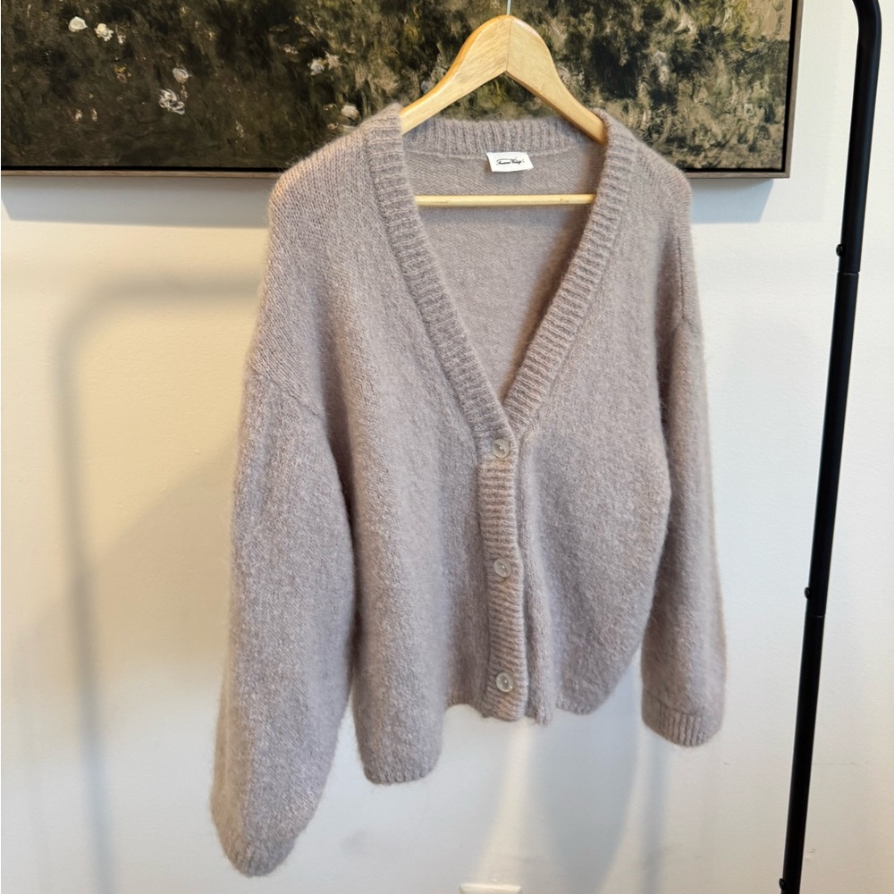 American Vintage Gray/Cream Cardigan